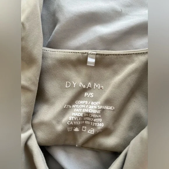 DYNAMITE alani sculpt micro bra top in vintage khaki size small - Picture 6 of 7